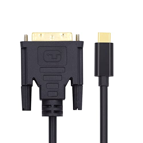 CY Typ-C-Videokabel, USB 3.1, USB-C auf DVI, unterstützt 1080p, 60 Hz, 1,8 m, für Monitor, Laptop, HDTV CY Typ-C-Videokabel, USB 3.1, USB-C auf DVI, unterstützt 1080p, 60 Hz, 1,8 m, für Monitor, Laptop, HDTV von CY