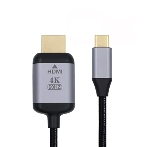 CY Typ-C-Videokabel, USB 3.1, USB-C auf HDMI, unterstützt 4K, 60 Hz, Displayport-Kabel, 1,8 m, für Monitor, Laptop, HDTV CY Typ-C-Videokabel, USB 3.1, USB-C auf HDMI, unterstützt 4K, 60 Hz, Displayport-Kabel, 1,8 m, für Monitor, Laptop, HDTV von CY