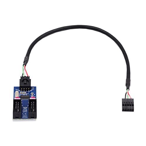 CY USB 2.0 Motherboard Kabel 9pin USB 2.0 Header 1 auf 2 Buchse 10pin Verlängerung Splitter Kabel HUB Connector Adapter Port Multilier von CY