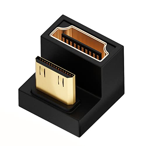 CY 4K-Kabel, 360 Grad nach oben, U-Form, abgewinkelt, Mini-HDMI 1.4-Stecker auf HDMI-Buchse, Verlängerungsadapter, Konverter CY 4K-Kabel, 360 Grad nach oben, U-Form, abgewinkelt, Mini-HDMI 1.4-Stecker auf HDMI-Buchse, Verlängerungsadapter, Konverter von CY