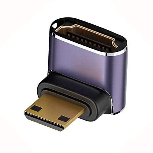 CY 8K Kabel nach oben abgewinkelter Mini-HDMI-Stecker auf HDMI 2.1-Buchse UHD Verlängerung Gold Konverter Adapter unterstützt 8K 60Hz HDTV CY 8K Kabel nach oben abgewinkelter Mini-HDMI-Stecker auf HDMI 2.1-Buchse UHD Verlängerung Gold Konverter Adapter unterstützt 8K 60Hz HDTV von CY