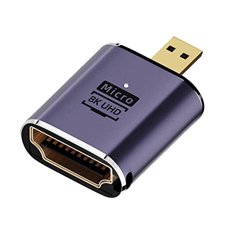 YC° CY 8K Kabel Micro HDMI Stecker auf HDMI 2.1 Buchse UHD Verlängerung Gold Konverter Adapter Unterstützung 8K 60hz HDTV von CY