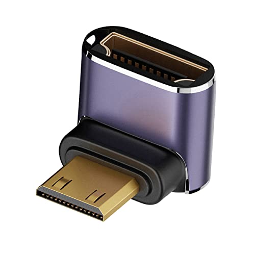 CY 8K Kabel nach unten abgewinkelt Mini HDMI Stecker auf HDMI 2.1 Buchse UHD Verlängerung Gold Konverter Adapter unterstützt 8K 60Hz HDTV CY 8K Kabel nach unten abgewinkelt Mini HDMI Stecker auf HDMI 2.1 Buchse UHD Verlängerung Gold Konverter Adapter unterstützt 8K 60Hz HDTV von CY