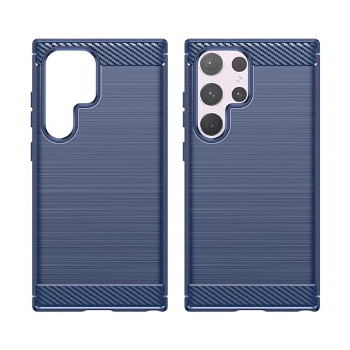 Hülle Kompatibel with Samsung Galaxy S24 Ultra,Samsung Galaxy S24 Ultra [Nie Vergilbung] Handyhülle Schutzhülle Rundumschutz Schutzhülle Cover für Samsung Galaxy S24 Ultra Blau von CYANDYSL