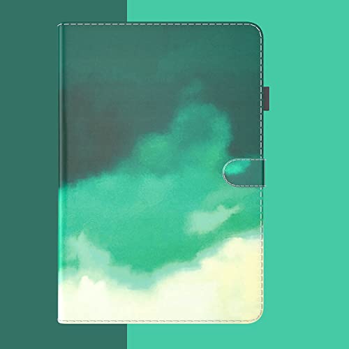 Magnetische Hülle Kompatibel with Samsung Galaxy Tab A9 Plus, Galaxy Tab A9 Plus PU Leder Klapphülle Magnetische [Standfunktion] [Kartenfächern] Schutzhülle für Galaxy Tab A9 Plus Grün von CYANDYSL