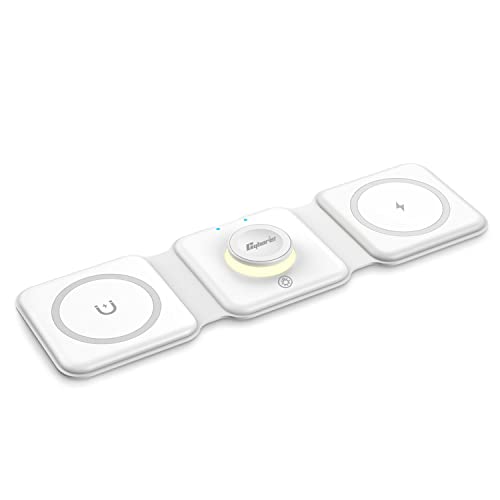 CYBORIS Ladegerät, Wireless Charger 3 in 1 Induktive Ladestation 15W, Wireless Charging Station(ohne Adapter) von CYBORIS