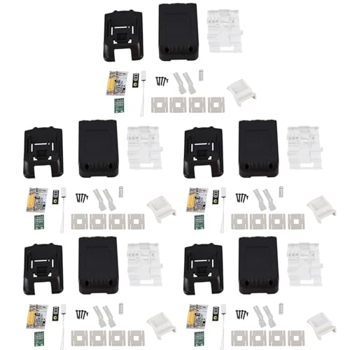 CYBUCH 5X für 18V Bl1850 Bl1830 Batterie GehäUse Satz mit Led Anzeige von CYBUCH