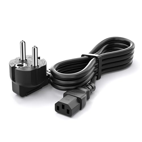 Tv Stromkabel (1 Stück 3m), CYD 3 Pin Power Cable Tv 250V 10A Kompatible mit Beamer Stromkabel Monitor LG HP Philips Samsung von CYD