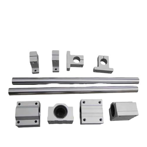 Bewegungskante 2 stücke Linear Motion Guide Set 300mm 500mm Optische Achse Glatte Stange Rutsche Block Linear Welle Unterstützung Montieren tisch Kreissäge Schienenhalter (Size : 8x300mm rail) von CYFANG