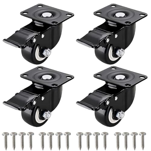 CYILIUEN 240 KG Last Möbelrollen Schwerlast 1.5 Zoll 40 mm mit M6 Schrauben Verschleißfeste leise Lenkrollen zum Bewegen von Möbeln CYILIUEN 240 KG Last Möbelrollen Schwerlast 1.5 Zoll 40 mm mit M6 Schrauben Verschleißfeste leise Lenkrollen zum Bewegen von Möbeln von CYILIUEN