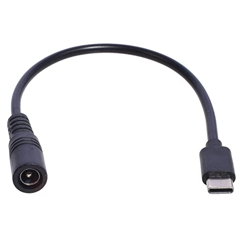 5,5 x 2,1 mm auf Typ C USB-C-Kabel für Router-LED-Lichtventilator und 5-V-Geräte (5,5 x 2,1 mm) von CYILPR