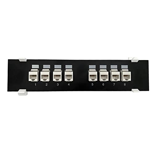 CYILPR CAT6 UTP Extender Adapter 8 Ports Rj45 Cat6 UTP Keystone Koppler Wandmontage Netzwerkmodul Halterung Werkzeugloses Patchpanel von CYILPR