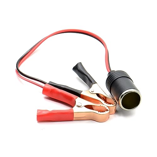CYILPR Zigaretten Splitter Stecker Verlängerungskabel Mit Batterie Krokodilklemmen. 0 35 M Langes Verlängerungskabel Mit Batterie Krokodilklemmen von CYILPR