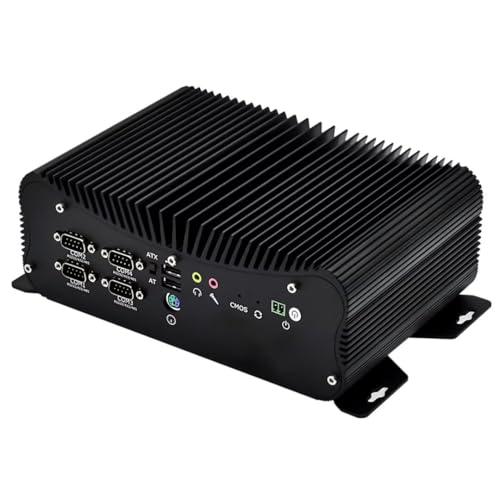 CYMINILMDPC Lüfterloser Industrie-Mini-PC Core i7 1165G7 (12M Cache, 4C/8T, bis zu 4,70 GHz), Micro-PC-Server, robuster Computer, 6 COM, 2 i225-V B3 2.5G LAN, 8 USB, GPIO, HDMI, VGA von CYMINILMDPC