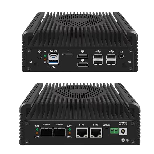 CYMINILMDPC Mini PC N100 Firewall 2x10GbE SFP+, Micro Appliance Computer Büro, 2xi226V 2.5GbE LAN, Type-C, TF, HD,OPNsense,AES-NI, ESXI, PVE, Watchdog,NAS Server Proxmox CYMINILMDPC Mini PC N100 Firewall 2x10GbE SFP+, Micro Appliance Computer Büro, 2xi226V 2.5GbE LAN, Type-C, TF, HD,OPNsense,AES-NI, ESXI, PVE, Watchdog,NAS Server Proxmox von CYMINILMDPC