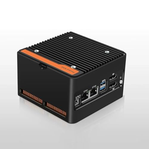 CYMINILMDPC New Pocket NAS Mini PC 4X M.2 NVMe Slots,N100 (6W TDP), 2xi226-V 2.5G LAN, Firewall/Router Ready, DDR5 4800MHz, 2xUSB3.2, 2xHDMI2.0, Compact Silent Design von CYMINILMDPC