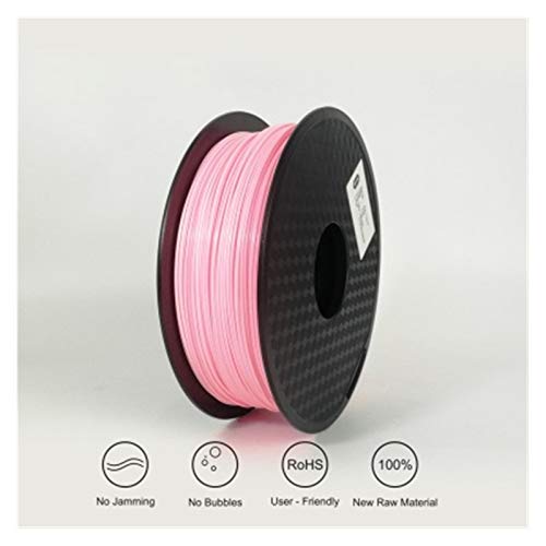 Filament,Filament-3d-Druckmaterialien 3D-Druck Filament Flexible Filament Filament Plastik for 3D-Drucker 1.75mm Druckmaterialien Grau Schwarz Rot Farbe (Color : Pink) von CYMKYQ