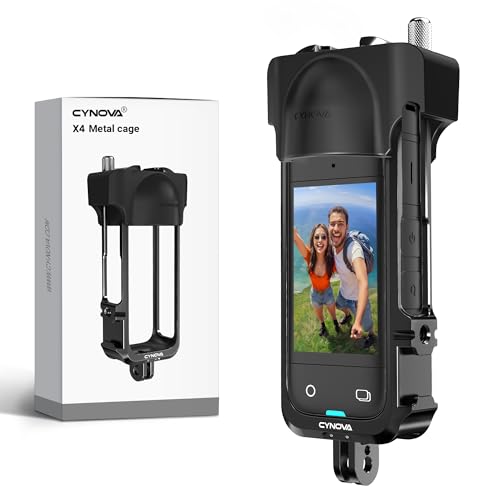 CYNOVA Insta 360 X4 Multifunktions-Rahmen für insta360 X4 Zubehör, Insta 360 X4 Schutzhülle mit Silikonlinsenabdeckung, 2 Kaltschuh, zusätzlicher Schutz, Montageflexibilität CYNOVA Insta 360 X4 Multifunktions-Rahmen für insta360 X4 Zubehör, Insta 360 X4 Schutzhülle mit Silikonlinsenabdeckung, 2 Kaltschuh, zusätzlicher Schutz, Montageflexibilität von CYNOVA