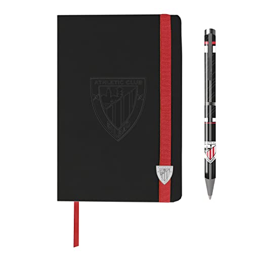 Athletic Club – Geschenk-Set, Terminplaner, Kugelschreiber, Verzeichnis und Stift, Schreiben, Fußball, Schwarz, offizielles Produkt (CyP Brands) von CYPBRANDS