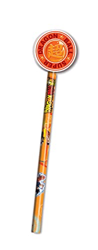 CYPBRANDS Dragon Ball – Bleistift mit Radiergummi, Kinder und Jugendliche, für Jungen und Mädchen, Schulbedarf, Schreiben, mehrfarbig, offizielles Produkt (CyP Brands) von CYPBRANDS