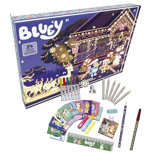 CyP Brands - Bluey, Adventskalender, 24 Überraschungen, Kindergeschenk, offizielle Marvel-Lizenz, Aktivitäten und Spielzeug, Weihnachten für Jungen und Mädchen CyP Brands - Bluey, Adventskalender, 24 Überraschungen, Kindergeschenk, offizielle Marvel-Lizenz, Aktivitäten und Spielzeug, Weihnachten für Jungen und Mädchen von CYPBRANDS