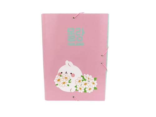 CyP Brands – Molang, Ordner mit Klappen, mit Gummibändern, Schulbedarf, Blüte, rosa Farbe, offizielles Produkt CyP Brands – Molang, Ordner mit Klappen, mit Gummibändern, Schulbedarf, Blüte, rosa Farbe, offizielles Produkt von CYPBRANDS
