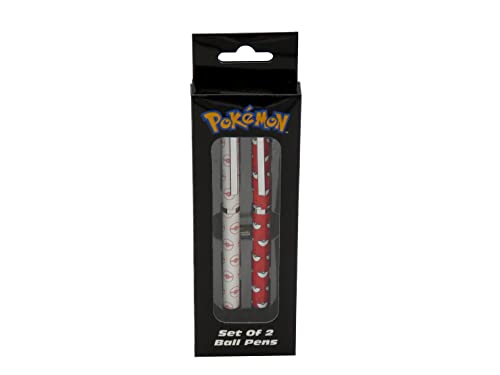 Pokémon Kugelschreiber, für Kinder und Jugendliche, Pokémon-Design, für Jungen und Mädchen, Rot und Weiß, offizielles Produkt (CyP Brands) von CYPBRANDS