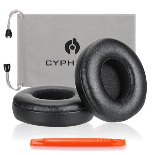 Dr. Dre Ersatz-Ohrpolster, Ohrpolster für Beats Solo 4 On-Ear-Kopfhörer von Dr. Dre, 1 Paar (schwarz) von CYPHER.V
