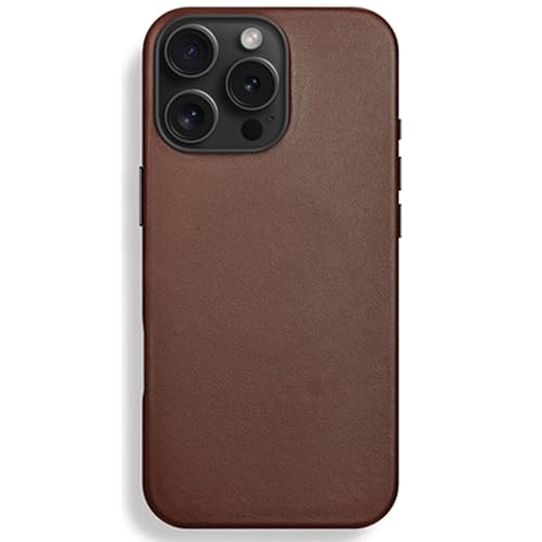 CYPOSLDN Echtlederhülle Für iPhone 16/16 Pro/16 Plus/16 Pro Max, Magnetisches Kabelloses Laden, Business-Fallschutzhülle, Faserfutter, Kratzfeste Schale,16plus,Brown CYPOSLDN Echtlederhülle Für iPhone 16/16 Pro/16 Plus/16 Pro Max, Magnetisches Kabelloses Laden, Business-Fallschutzhülle, Faserfutter, Kratzfeste Schale,16plus,Brown von CYPOSLDN