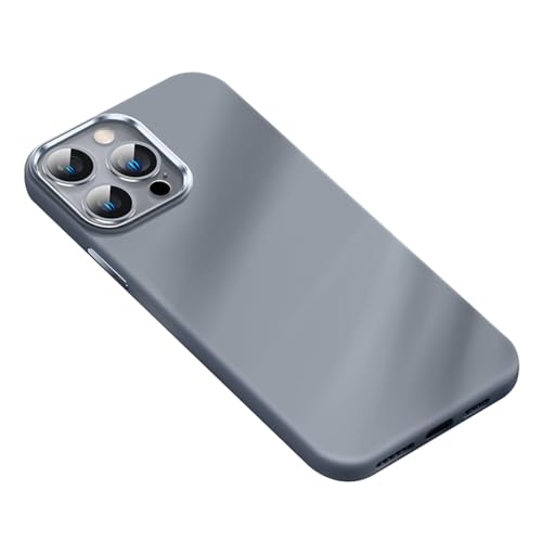 CYPOSLDN Flüssigsilikonhülle Für iPhone 16/16 Pro/16 Plus/16 Pro Max, Hautfreundliche Bonbonfarben, Modische, Schlanke Anti-Fall-Hülle Für Männer Und Frauen,16,Grey von CYPOSLDN