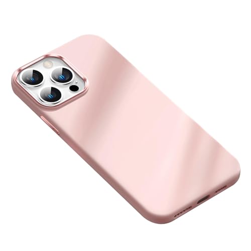 CYPOSLDN Flüssigsilikonhülle Für iPhone 16/16 Pro/16 Plus/16 Pro Max, Hautfreundliche Bonbonfarben, Modische, Schlanke Anti-Fall-Hülle Für Männer Und Frauen,16,Pink von CYPOSLDN