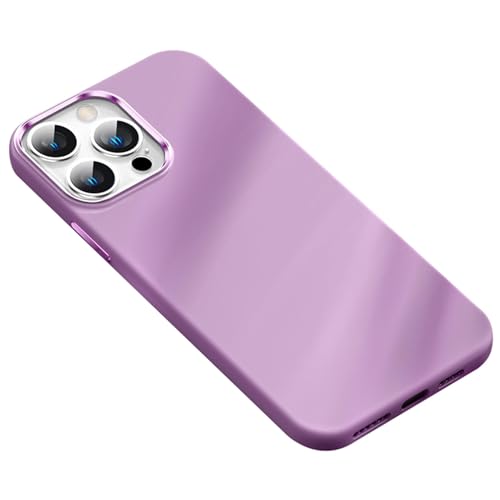 CYPOSLDN Flüssigsilikonhülle Für iPhone 16/16 Pro/16 Plus/16 Pro Max, Hautfreundliche Bonbonfarben, Modische, Schlanke Anti-Fall-Hülle Für Männer Und Frauen,16plus,Purple von CYPOSLDN