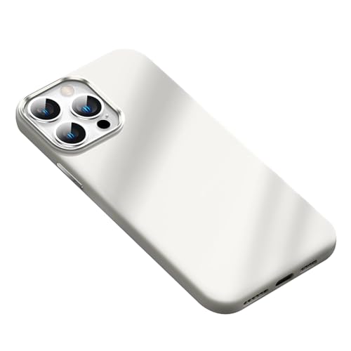 CYPOSLDN Flüssigsilikonhülle Für iPhone 16/16 Pro/16 Plus/16 Pro Max, Hautfreundliche Bonbonfarben, Modische, Schlanke Anti-Fall-Hülle Für Männer Und Frauen,16plus,White von CYPOSLDN