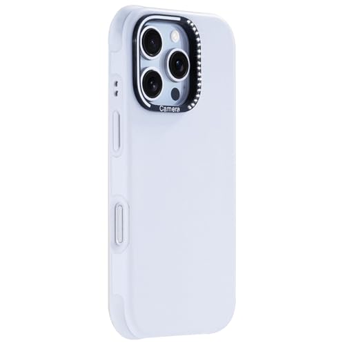 CYPOSLDN Magnetische Hülle Für iPhone 16/16 Pro/16 Pro Max, Blinkender Linsenschutz, Business-Hülle Aus Veganem Leder, Schlanke Handyhülle, Stoßfest,16pro max,White von CYPOSLDN