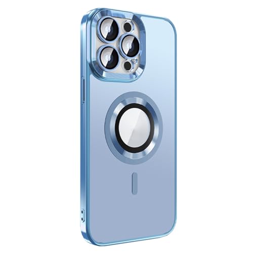 CYPOSLDN Schlanke Hülle Für iPhone 16/16 Pro/16 Plus/16 Pro Max, Matte Beschichtung, Optimiertes Logo, Sichtbare Abdeckung, Unterstützt Kabelloses Laden,16plus,Blue1 von CYPOSLDN