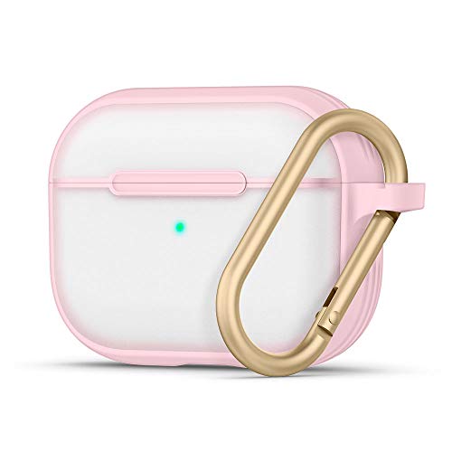 CYRILL AirPods Pro Hülle, Color Brick Kompatibel mit AirPods Pro LED Sichtbar & Soft TPU mit halbdurchsichtige PC mit Karabiner Stoßfeste - Rosa Weiß CYRILL AirPods Pro Hülle, Color Brick Kompatibel mit AirPods Pro LED Sichtbar & Soft TPU mit halbdurchsichtige PC mit Karabiner Stoßfeste - Rosa Weiß von CYRILL