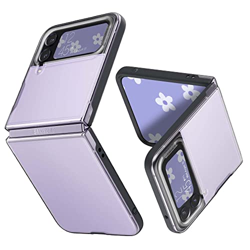 CYRILL Color Brick kompatibel mit Samsung Z Flip 4 Hülle, [Anti-Staub] Premium Soft TPU Schutzhülle (2022)- Dusk Grau von CYRILL