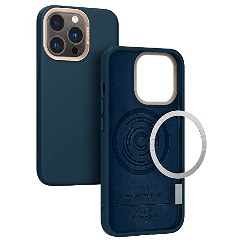 CYRILL von Spigen Color Brick Kompatibel mit iPhone 13 Pro (6.1") [Kompatibel mit MagSafe] Magnetisches Kabelloses Laden Dünne Handyhülle iPhone 13 Pro Case - Deep Sea von CYRILL