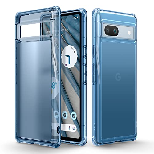 CYRILL von Spigen Hülle UltraSheer [kompatibel mit Google Pixel 7a], [Staubfrei] transluzent Premium Soft TPU Schutzhülle Case Cover (2023) - Deep Sea von CYRILL