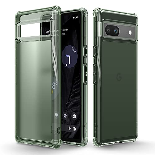 CYRILL von Spigen Hülle UltraSheer [kompatibel mit Google Pixel 7a], [Staubfrei] transluzent Premium Soft TPU Schutzhülle grün Case Cover (2023) - Kale von CYRILL