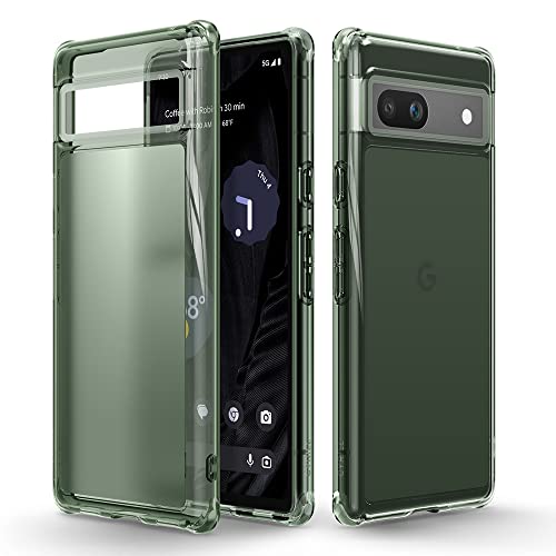 CYRILL von Spigen Hülle UltraSheer [kompatibel mit Google Pixel 7a], [Staubfrei] transluzent Premium Soft TPU Schutzhülle grün Case Cover (2023) - Kale von CYRILL