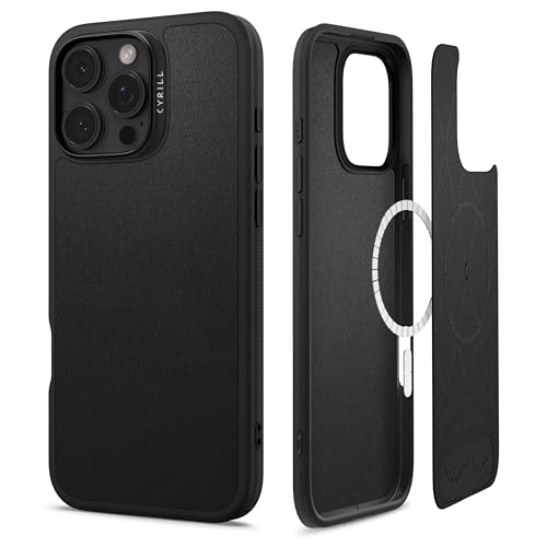 CYRILL von Spigen Kajuk Mag Hülle Kompatibel mit iPhone 16 Pro (2024) - Black von CYRILL