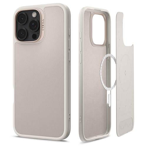 CYRILL von Spigen Kajuk Mag Hülle Kompatibel mit iPhone 16 Pro (2024) - Cream von CYRILL