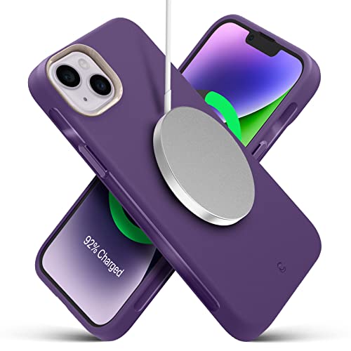 CYRILL von Spigen Ultra Color Mag Kompatibel mit iPhone 14 (6.1") [Kompatibel mit MagSafe] Magnetisches Kabelloses Laden Dünne Handyhülle iPhone 14 Case - Taro von CYRILL