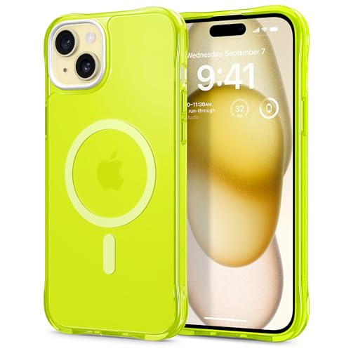 CYRILL von Spigen Ultra Sheer Mag Hülle Kompatibel mit iPhone 15 (2023) - Lime von CYRILL