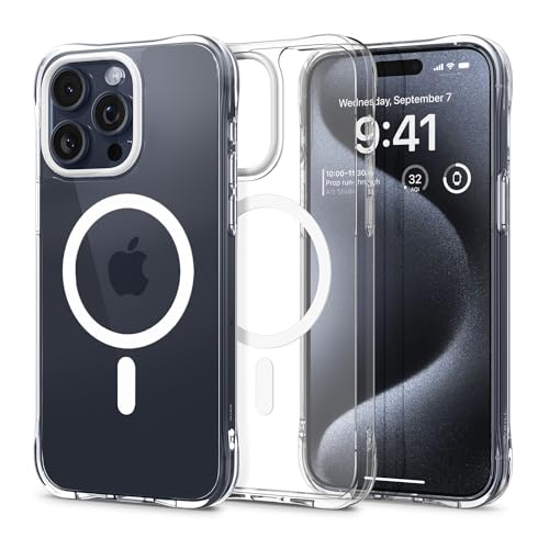 CYRILL von Spigen Ultra Sheer Mag Hülle Kompatibel mit iPhone 15 Pro (2023) - Crystal Clear Mag von CYRILL