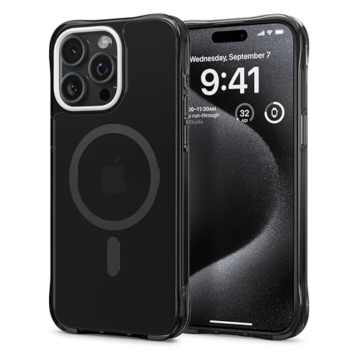 CYRILL von Spigen Ultra Sheer Mag Hülle Kompatibel mit iPhone 15 Pro (2023) - Schwarz von CYRILL