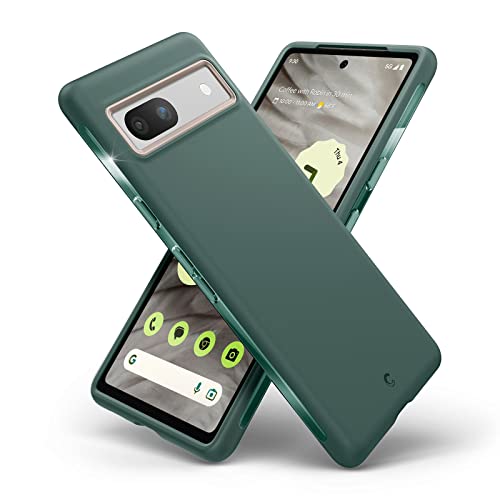 CYRILL von Spigen UltraColor kompatibel mit Google Pixel 7a Hülle [Staubfrei] Premium Soft TPU Schutzhülle grün Case Cover (2023) - Kale von CYRILL