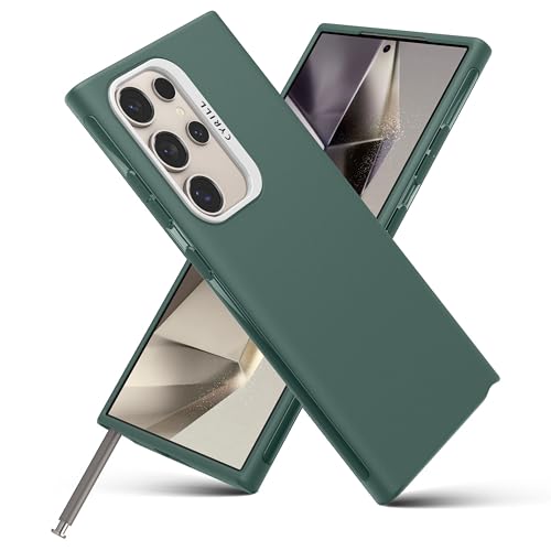 CYRILL von Spigen UltraColor kompatibel mit Samsung Galaxy S24 Ultra, [Staubfrei] Premium TPU Schutzhülle Case Cover (2024) - Kale von CYRILL