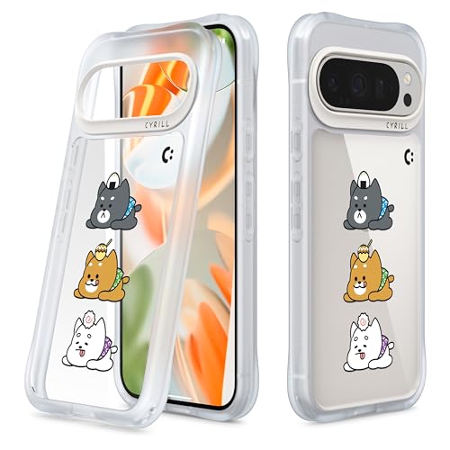 CYRILL von Spigen UltraSheer Hülle mit Muster transluzent kompatibel mit Google Pixel 9/9 Pro (2024) - Shibas von CYRILL